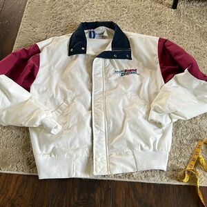 Sears by Fleetwood Dunbrooke Pla-Jac Patriotic Jacket Made in USA Medium vtg EUC